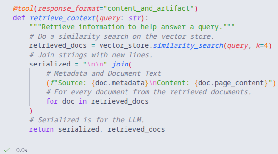 Tool creation for an agent